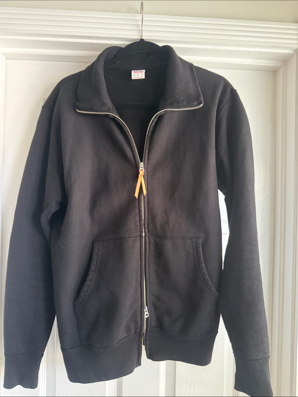 Iron Heart Men's Black Lightweight Full-Zip Shirt Jacket